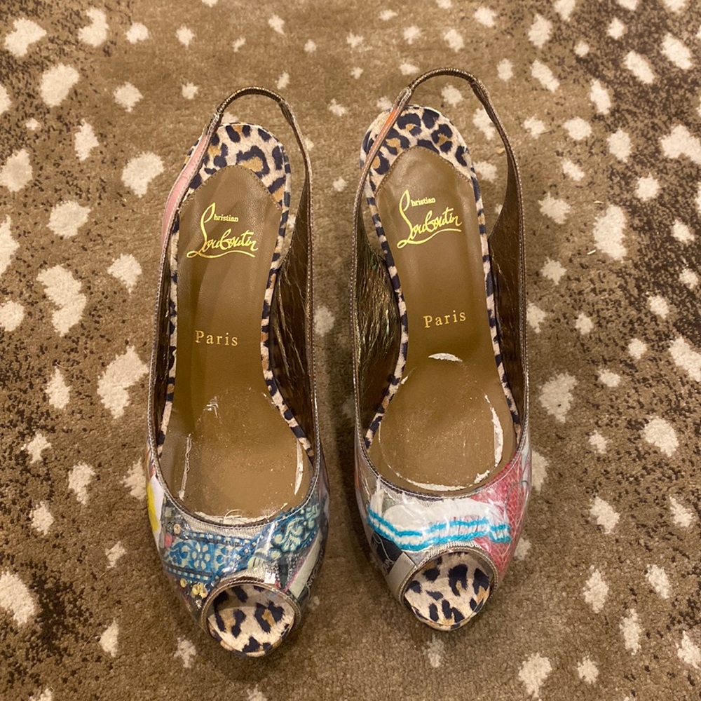 Louboutin “trash” heels size 39 good used condition